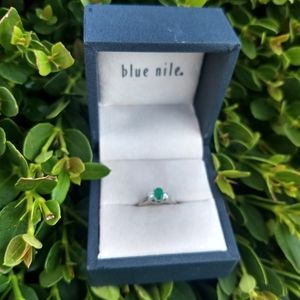 Emerald and Diamond Ring